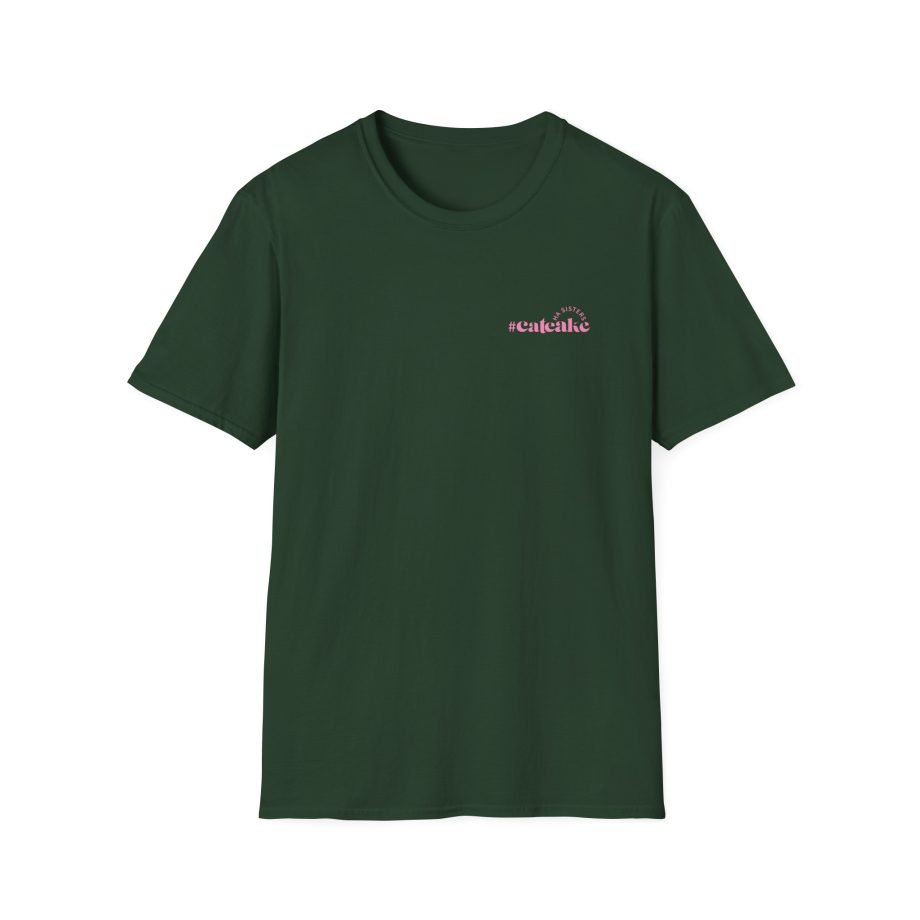 Evelyn Ha Ha Sisters Cat Cake unisex softstyle t-shirt