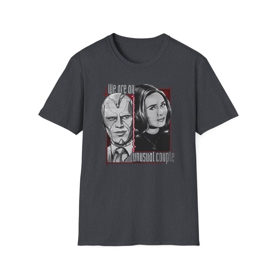 Marvel Wandavision Halftone Couple Unisex Softstyle T-Shirt