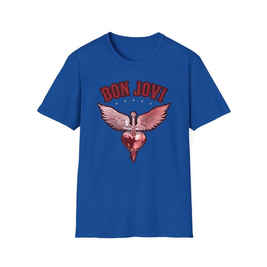 Bon Jovi Forever Red H&d Unisex Softstyle T-Shirt