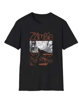 Rob Zombie Mondo Rob Blueprint Unisex Softstyle T-Shirt