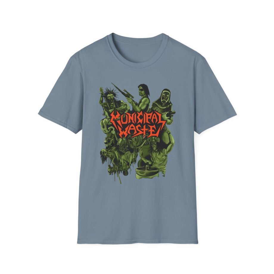 Municipal Waste Collage Logo Unisex Softstyle T-Shirt