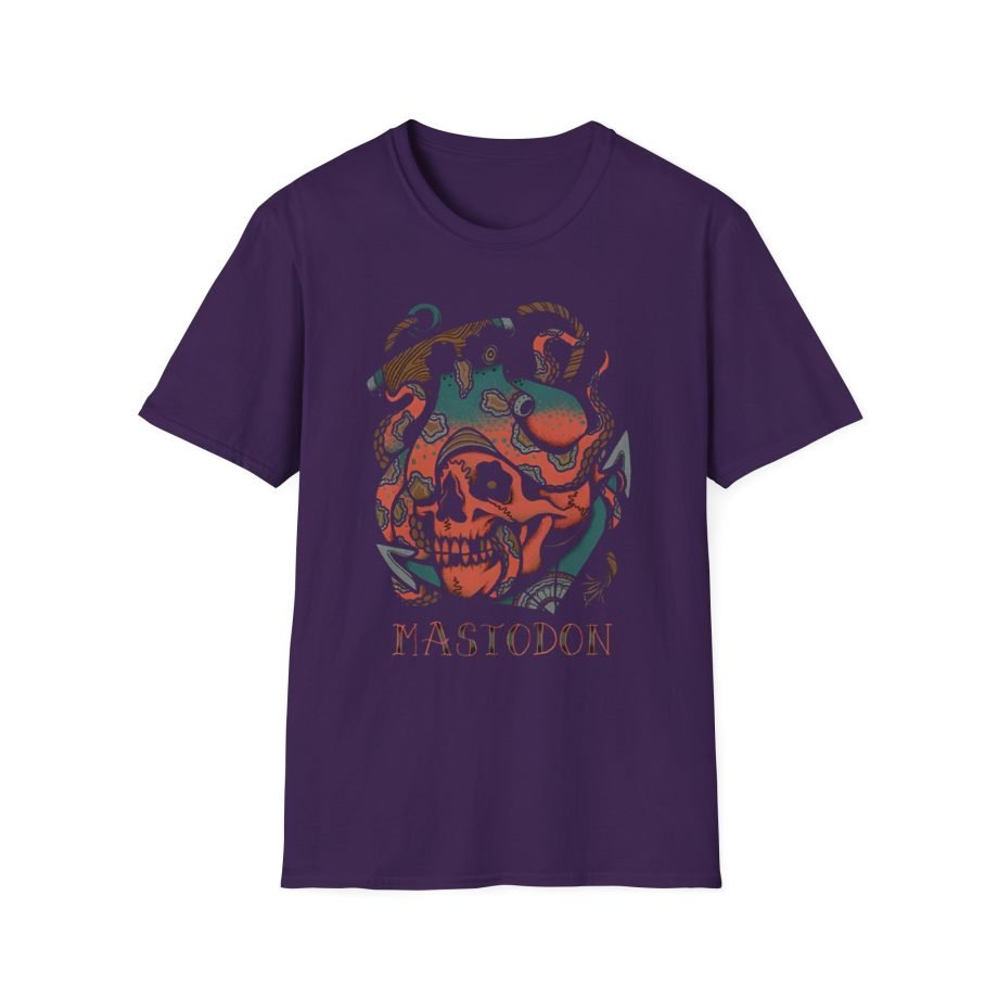 Mastodon Octopus Tattoo Unisex Softstyle T-Shirt