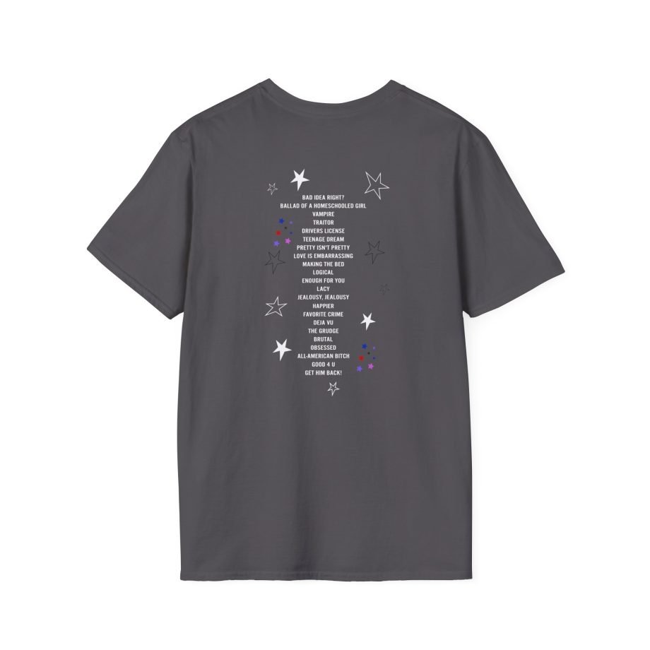 Olivia Rodrigo GUTS world tour unisex softstyle t-shirt