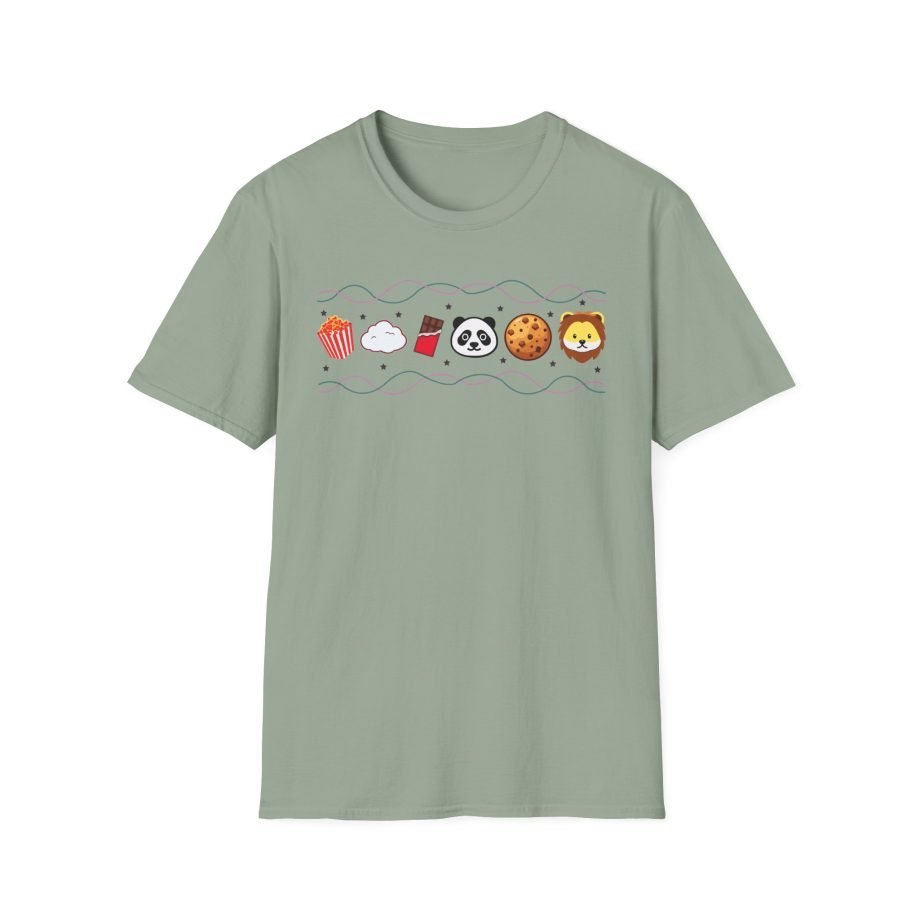 Harlow and Popcorn Emoji Unisex Softstyle T-Shirt