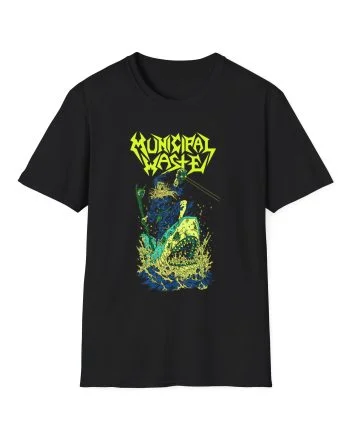 Municipal Waste Glow Shark Unisex Softstyle T-Shirt