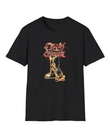 Ozzy Osbourne Red Lightning Tourback Unisex Softstyle T-Shirt