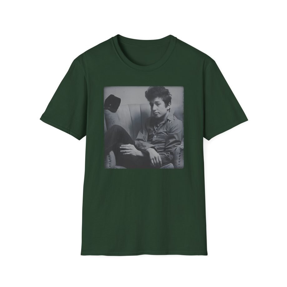 Bob Dylan Chair Portrait Unisex Softstyle T-Shirt