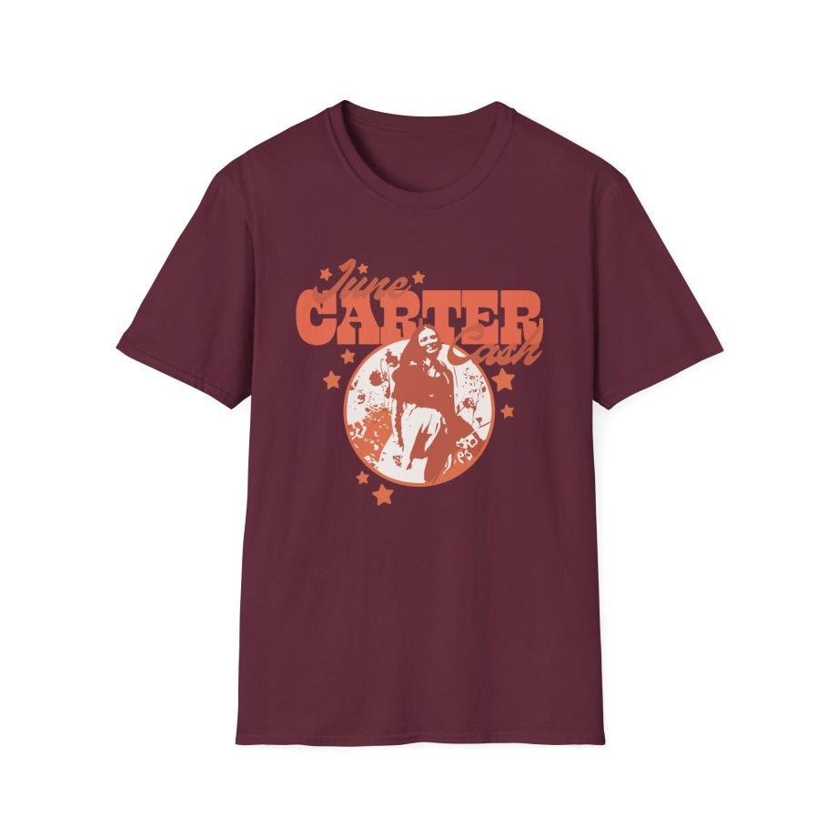 Johnny Cash June Carter Cash Portrait unisex softstyle t-shirt