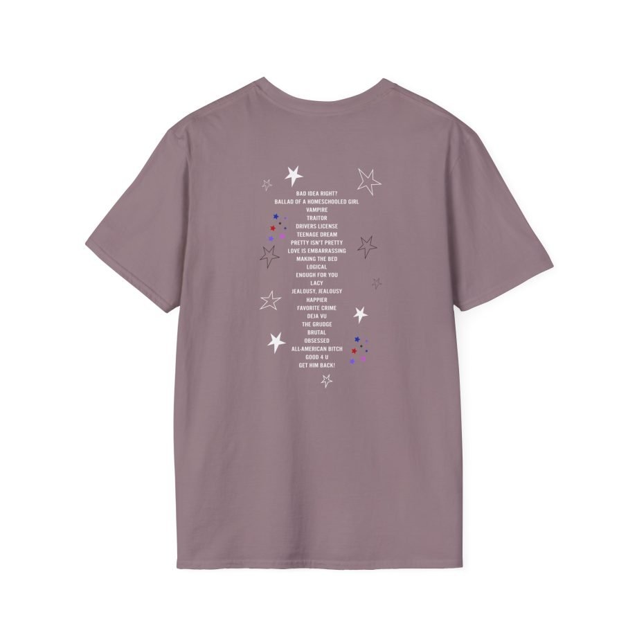 Olivia Rodrigo GUTS world tour unisex softstyle t-shirt