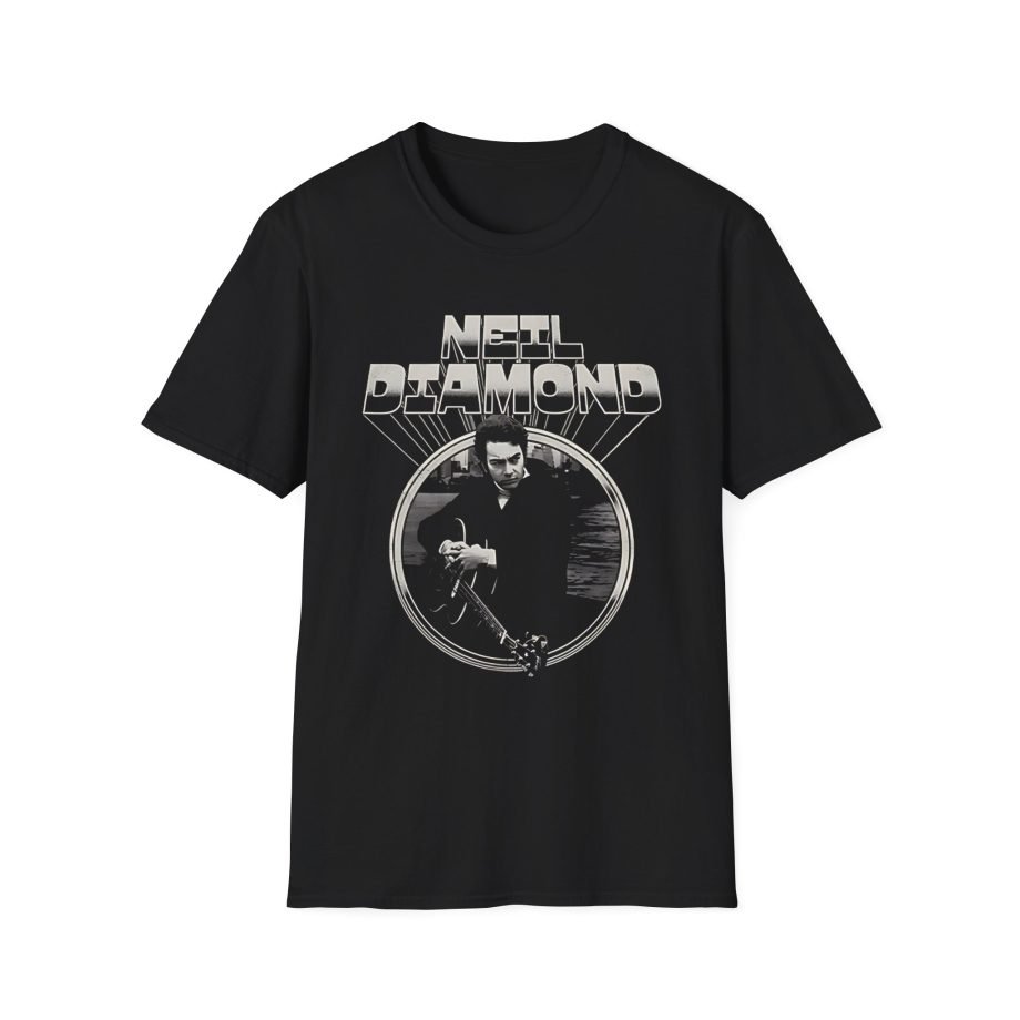 Neil Diamond Chrome Guitar Unisex Softstyle T-Shirt