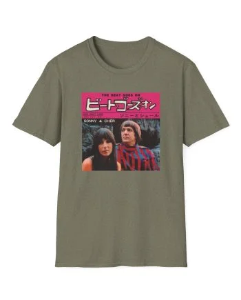Sonny & Cher the Beat Goes on Japan Unisex Softstyle T-Shirt