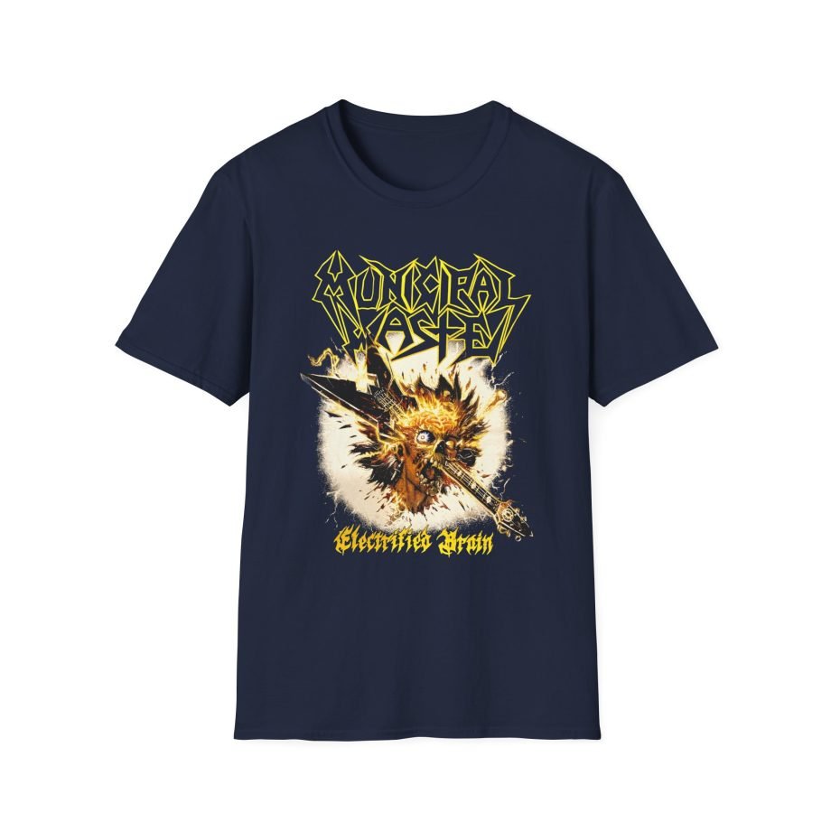 Municipal Waste Electrified Brain Unisex Softstyle T-Shirt