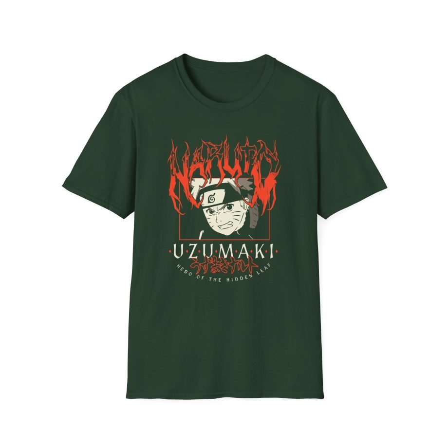Naruto Uzumaki Clan Metal Unisex Softstyle T-Shirt