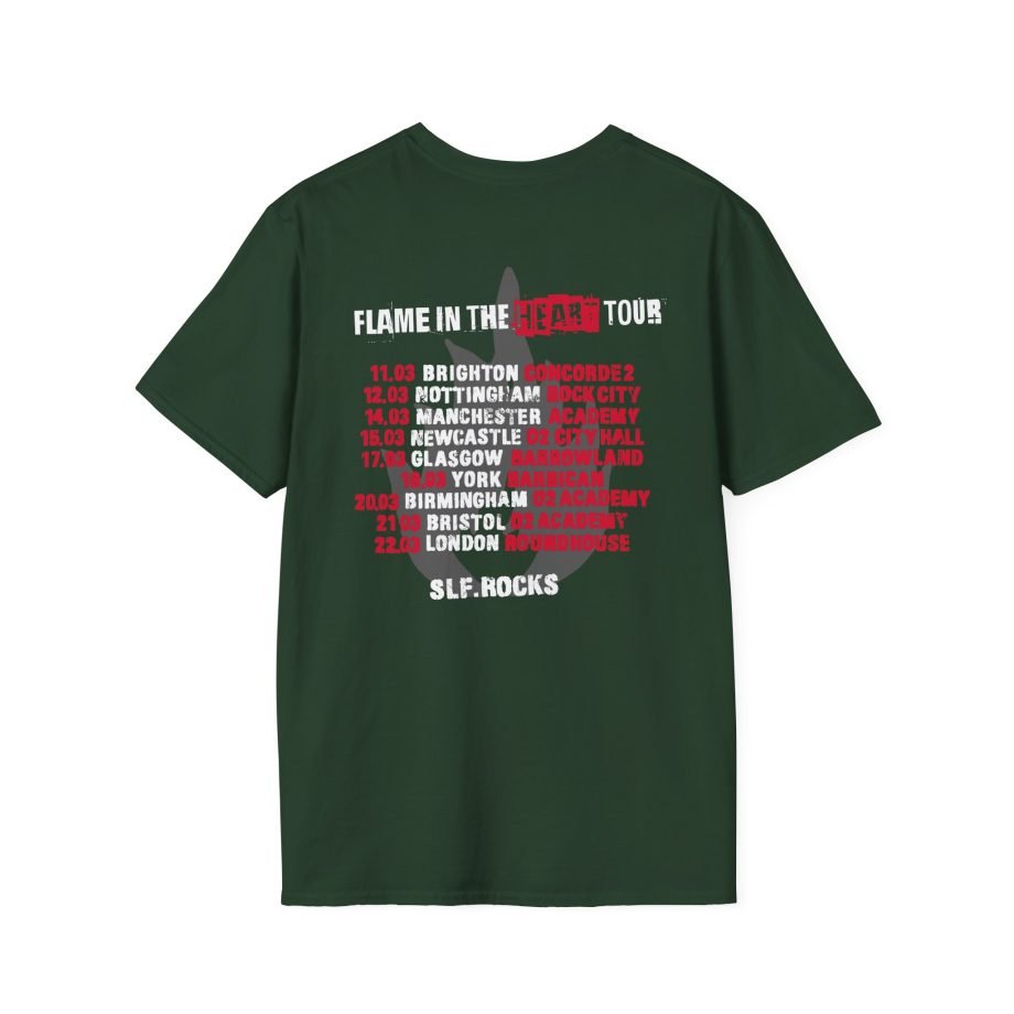 Stiff Little Fingers Flame In The Heart Tour Unisex Softstyle T-Shirt