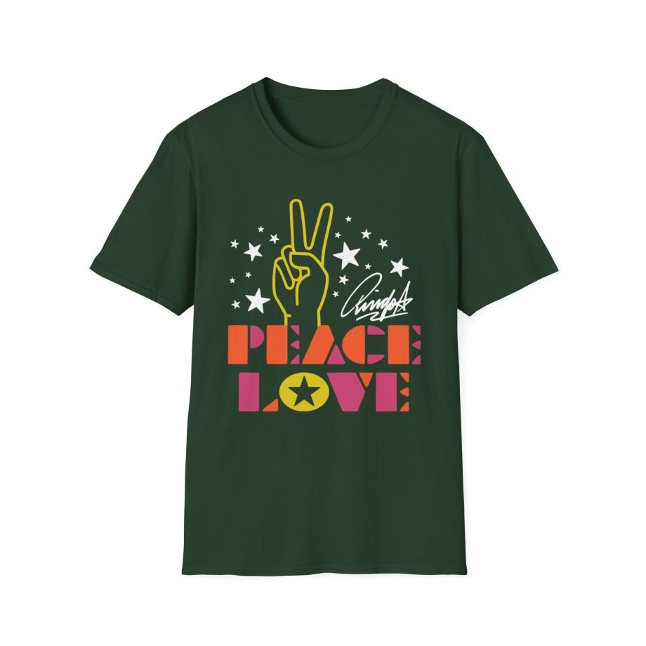 Ringo Starr Peace & Love Peace Sign Unisex Softstyle T-Shirt