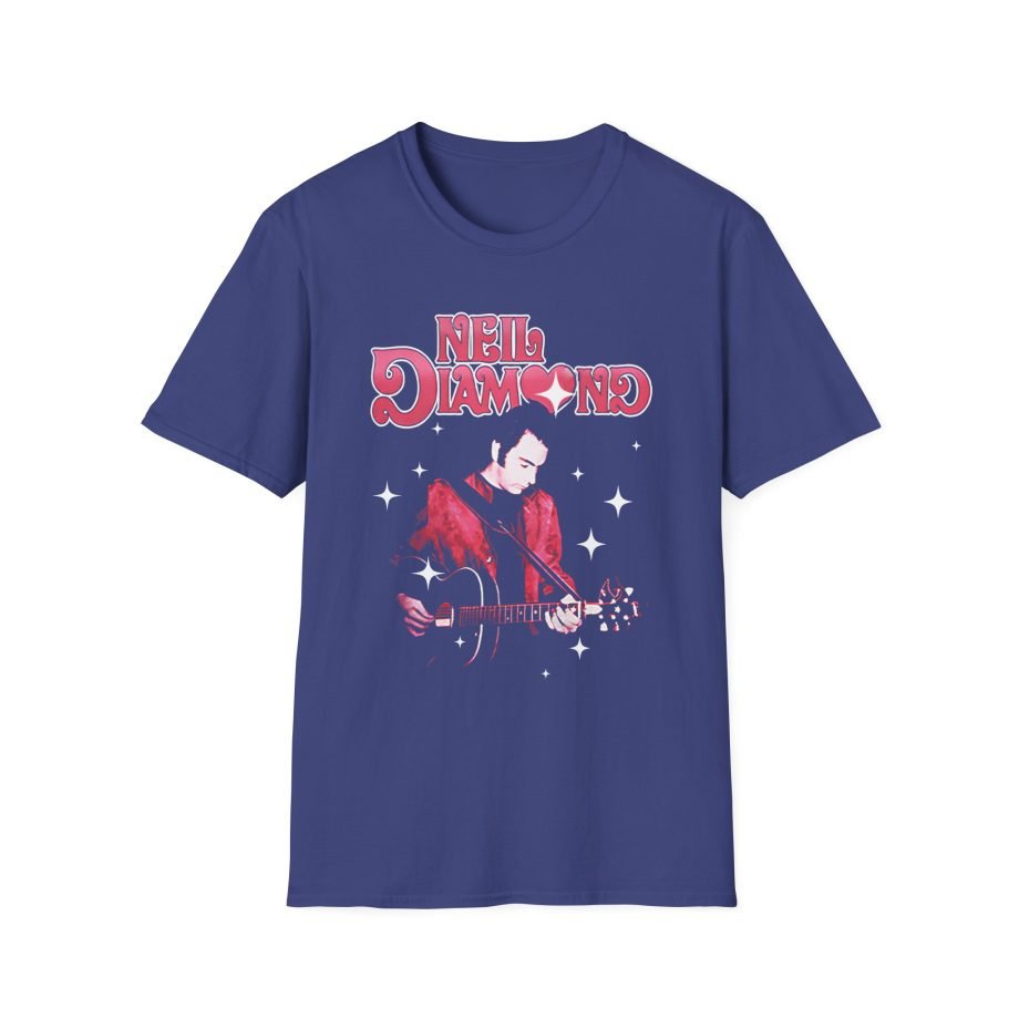 Neil Diamond Sparkle Guitar Unisex Softstyle T-Shirt