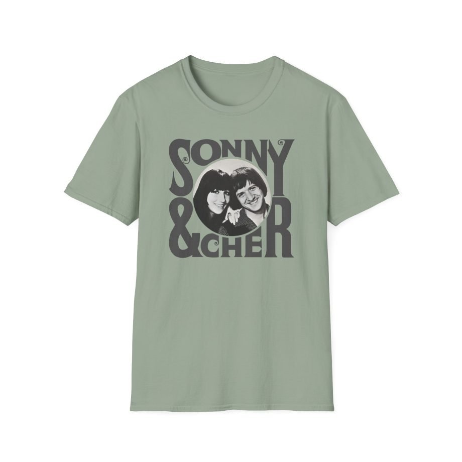 Sonny & Cher Retro Logo Unisex Softstyle T-Shirt