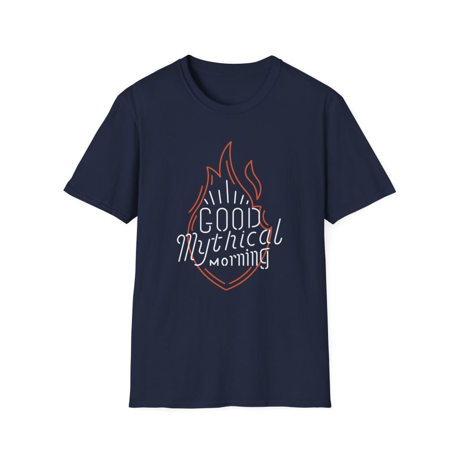 Good Mythical Morning Neon Sign unisex softstyle t-shirt