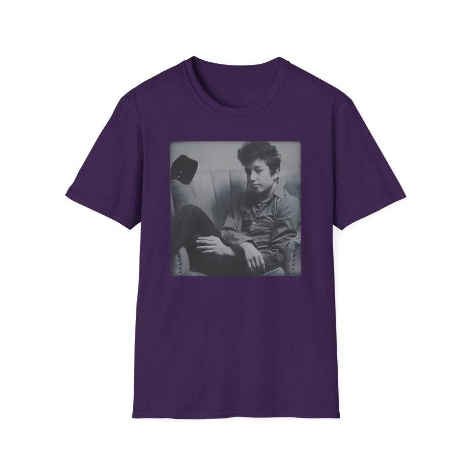 Bob Dylan Chair Portrait Unisex Softstyle T-Shirt