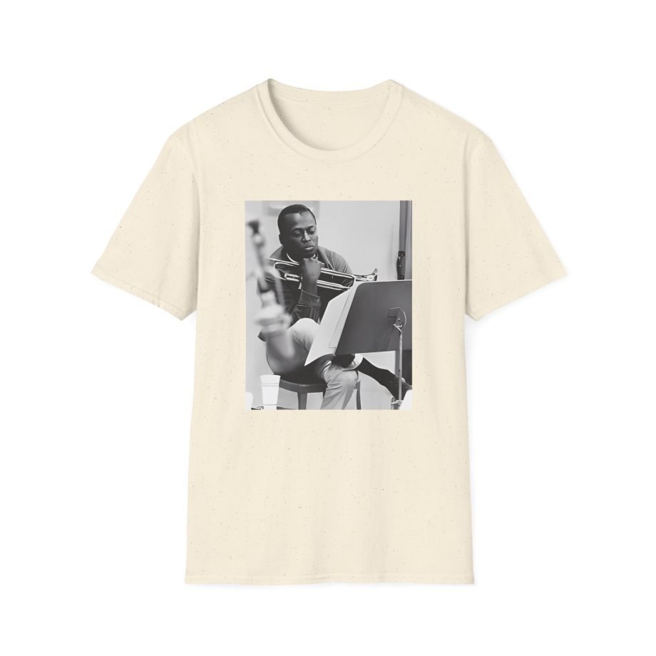 Miles Davis Black & White Photo Unisex Softstyle T-Shirt