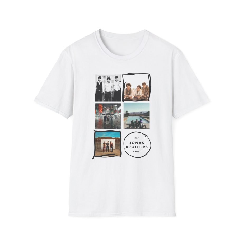 Jonas Brothers 5 Albums Unisex Softstyle T-Shirt