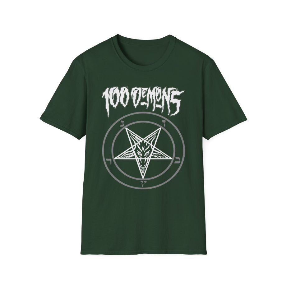 100 Demons Pentagram Unisex Softstyle T-Shirt