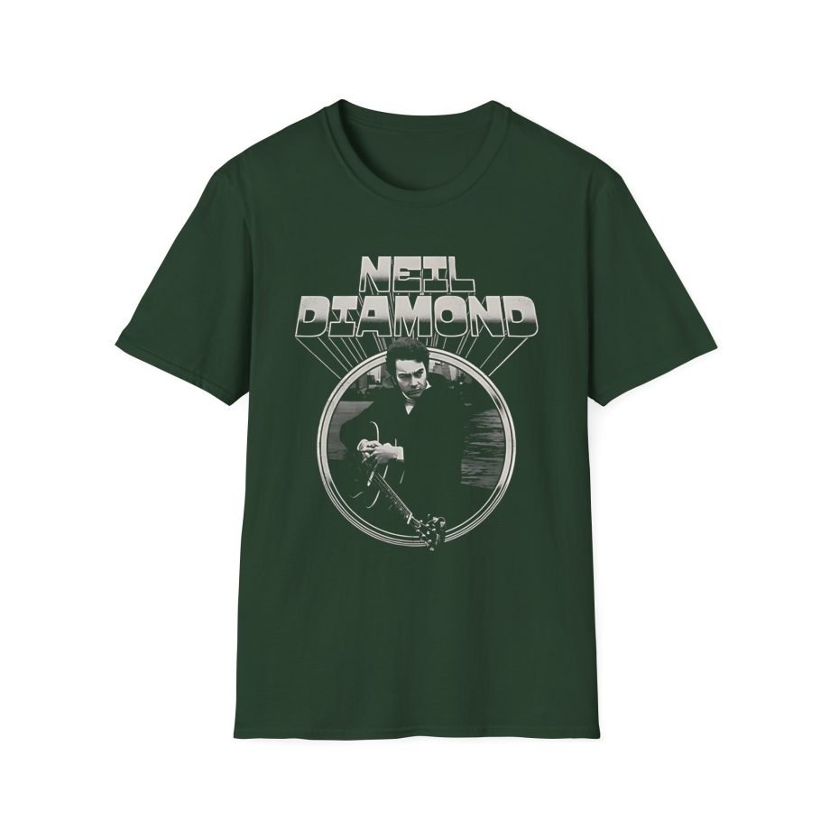 Neil Diamond Chrome Guitar Unisex Softstyle T-Shirt