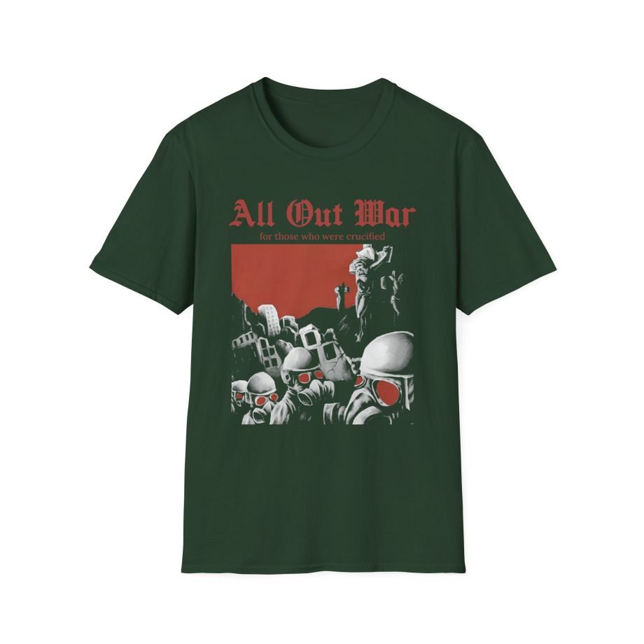 All Out War Crucified Unisex Softstyle T-Shirt