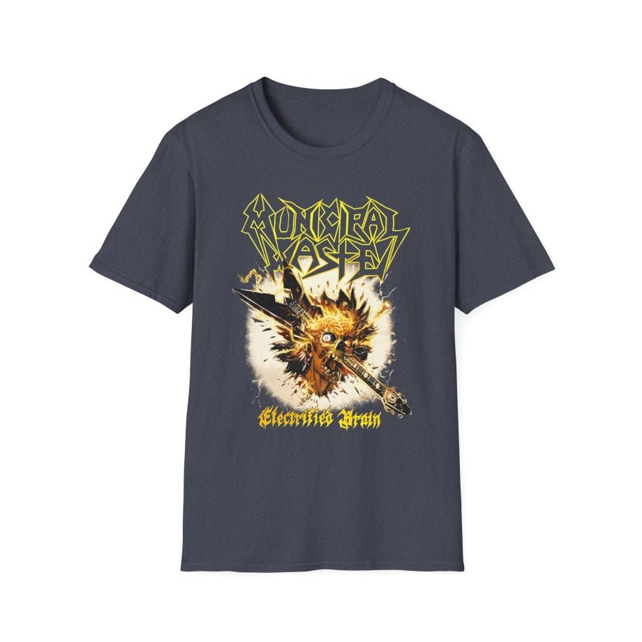 Municipal Waste Electrified Brain Unisex Softstyle T-Shirt
