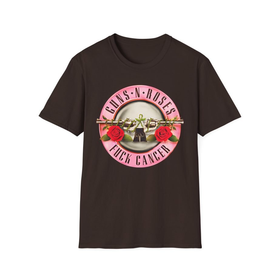 Guns N Roses Fuck Breast Cancer Unisex Softstyle T-Shirt