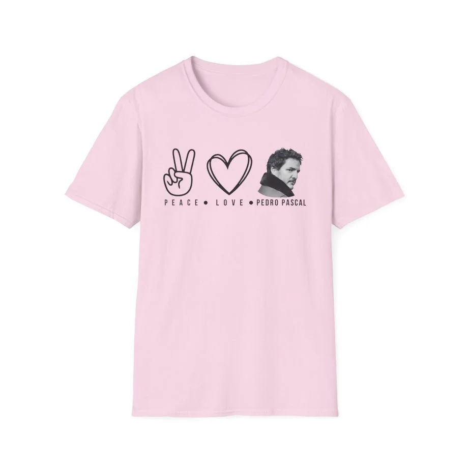 Peace Love Pedro Pascal Unisex Softstyle T-Shirt