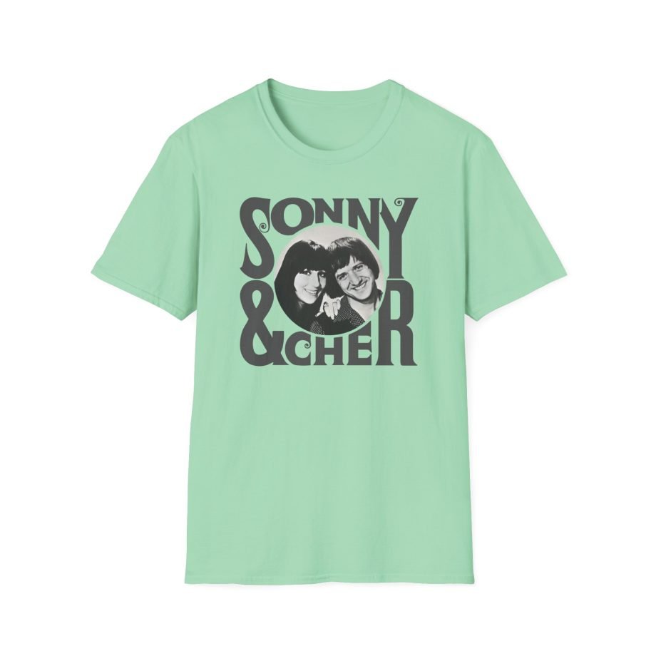 Sonny & Cher Retro Logo Unisex Softstyle T-Shirt