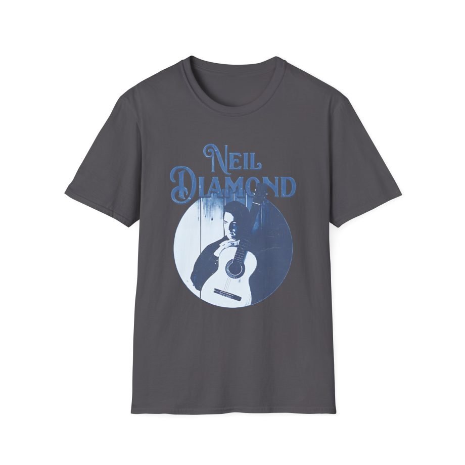 Neil Diamond Circle Guitar  Unisex Softstyle T-Shirt
