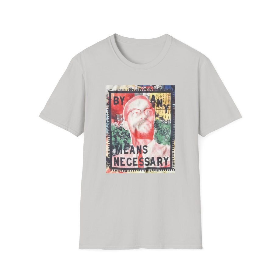 Malcolm X By Any Means Unisex Softstyle T-Shirt