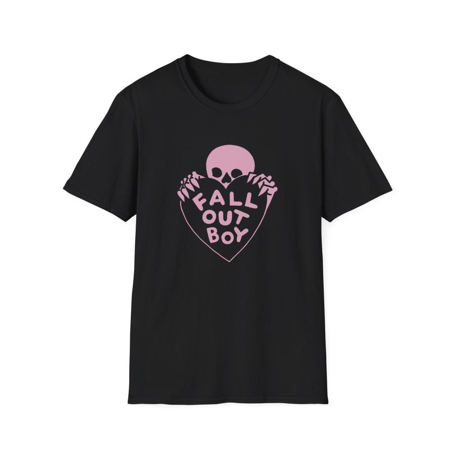 Fall Out Boy Skull Heart Unisex Softstyle T-Shirt