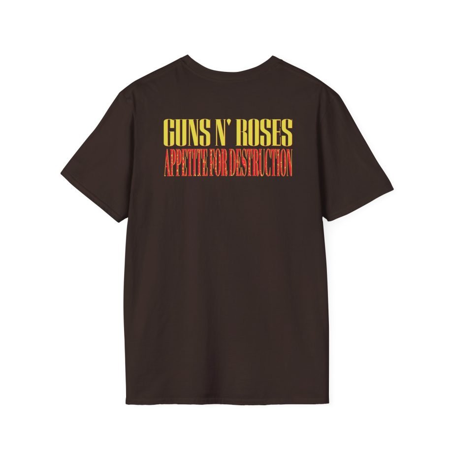 Guns N Roses 1988 Needle Skull Unisex Softstyle T-Shirt