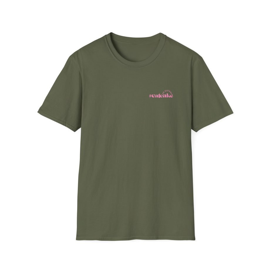 Evelyn Ha Ha Sisters Cat Cake unisex softstyle t-shirt