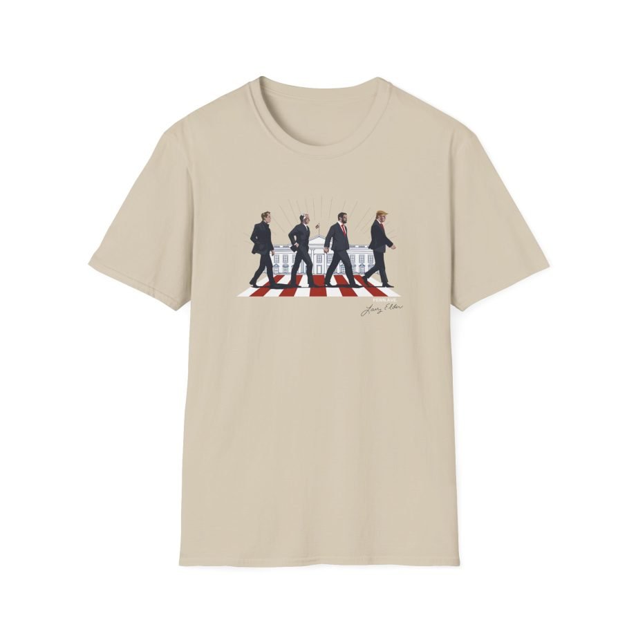 Larry Elder Abbey Road Vintage Band unisex softstyle t-shirt