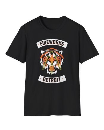 Fireworks Tiger Unisex Softstyle T-Shirt