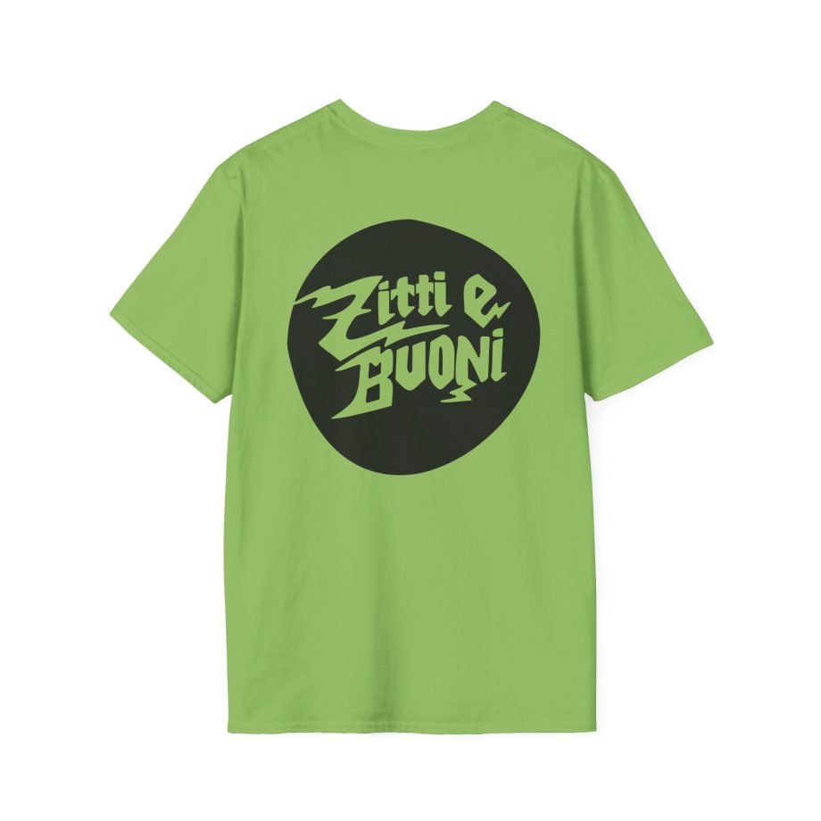 Maneskin Pocket Logo & Zitti e Buoni Circle Unisex Softstyle T-Shirt
