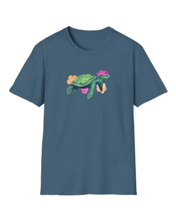 Norris Nuts Surf Sisters Turtle Unisex Softstyle T-Shirt