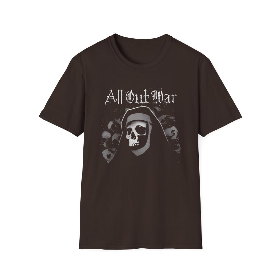 All Out War Nun Skull Unisex Softstyle T-Shirt