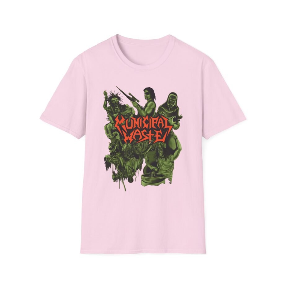 Municipal Waste Collage Logo Unisex Softstyle T-Shirt