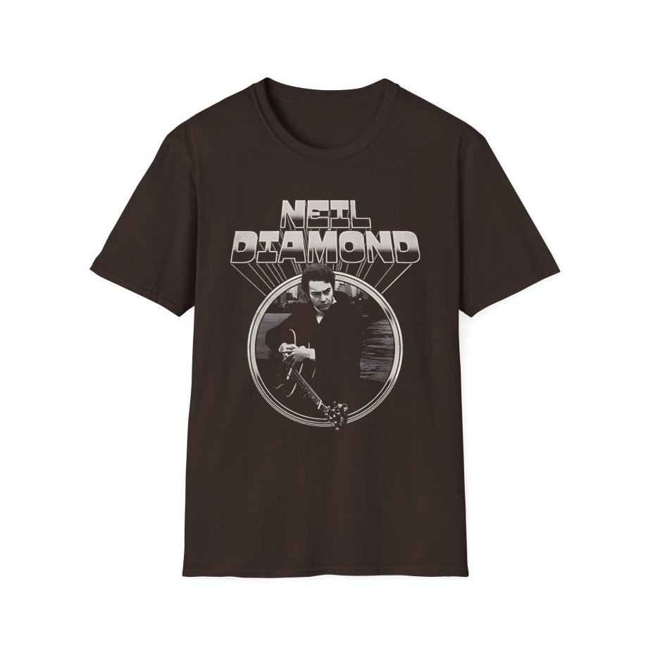 Neil Diamond Chrome Guitar Unisex Softstyle T-Shirt