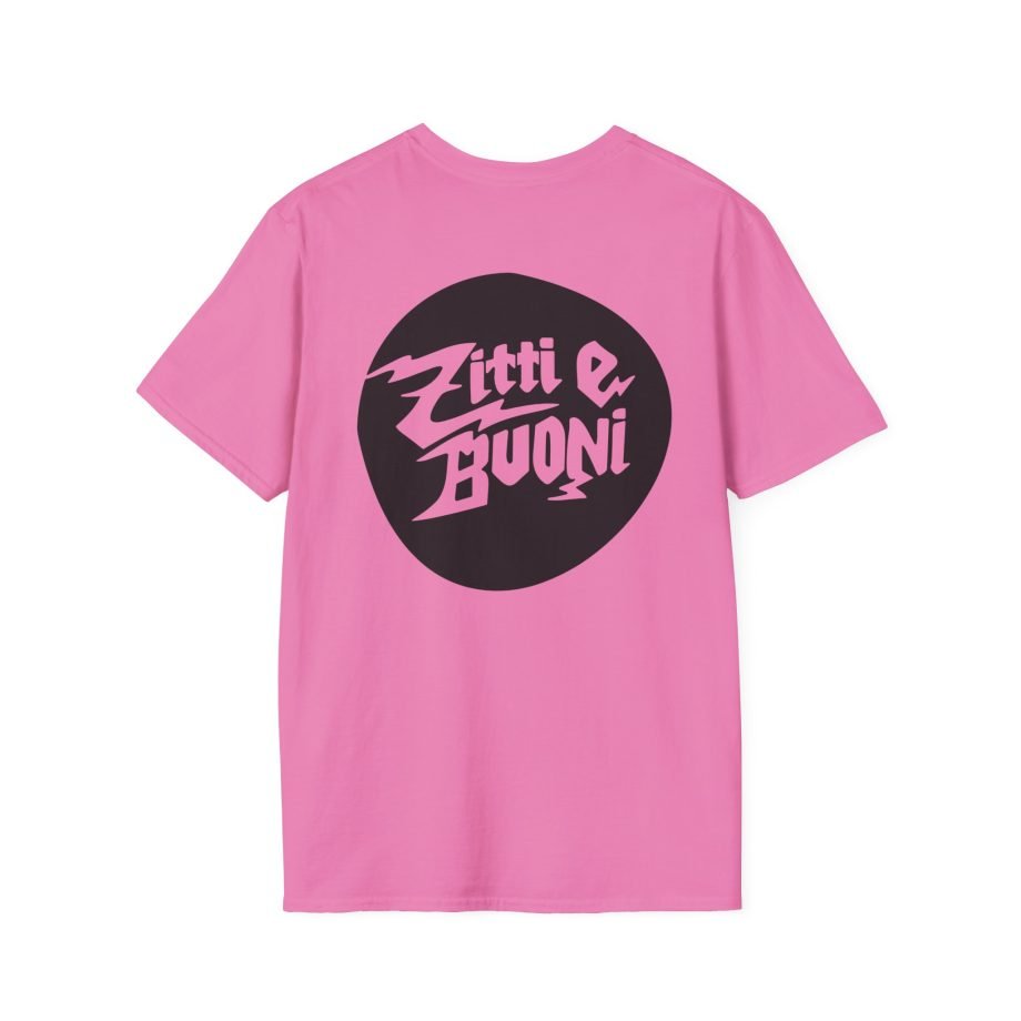 Maneskin Pocket Logo & Zitti e Buoni Circle Unisex Softstyle T-Shirt