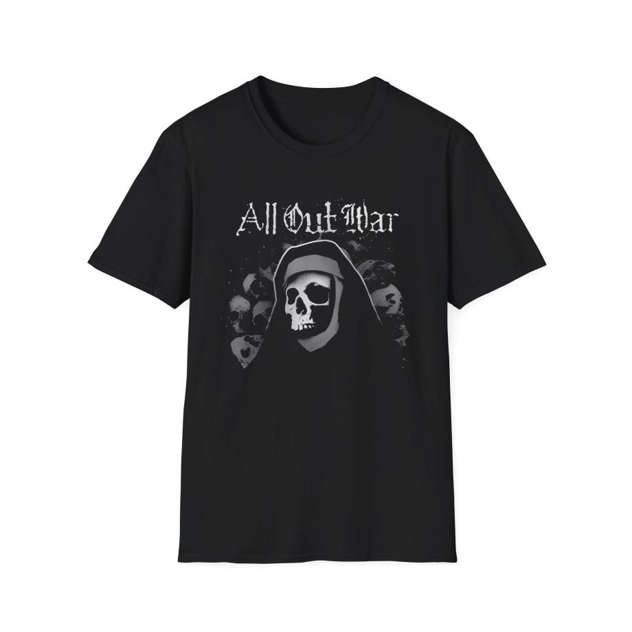 All Out War Nun Skull Unisex Softstyle T-Shirt