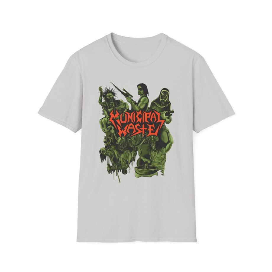 Municipal Waste Collage Logo Unisex Softstyle T-Shirt