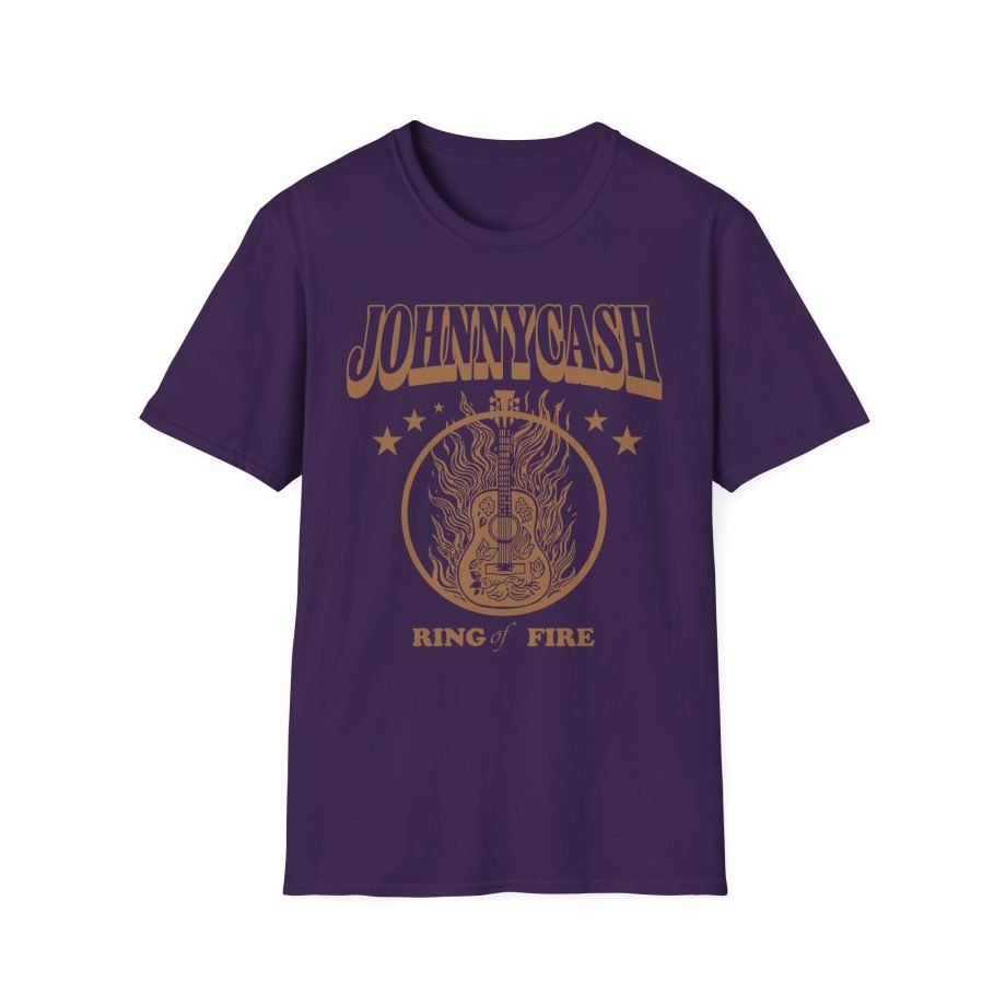 Johnny Cash Guitar Ring of Fire Unisex Softstyle T-Shirt