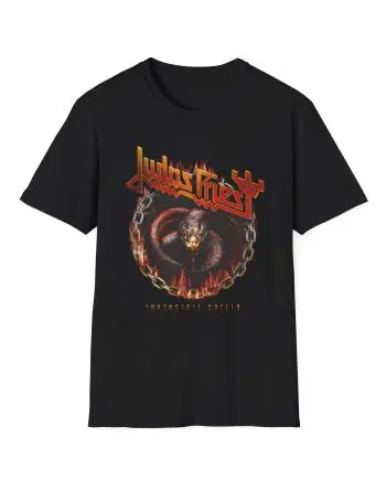 Judas Priest Invincible Shield Serpent Itin Unisex Softstyle T-Shirt