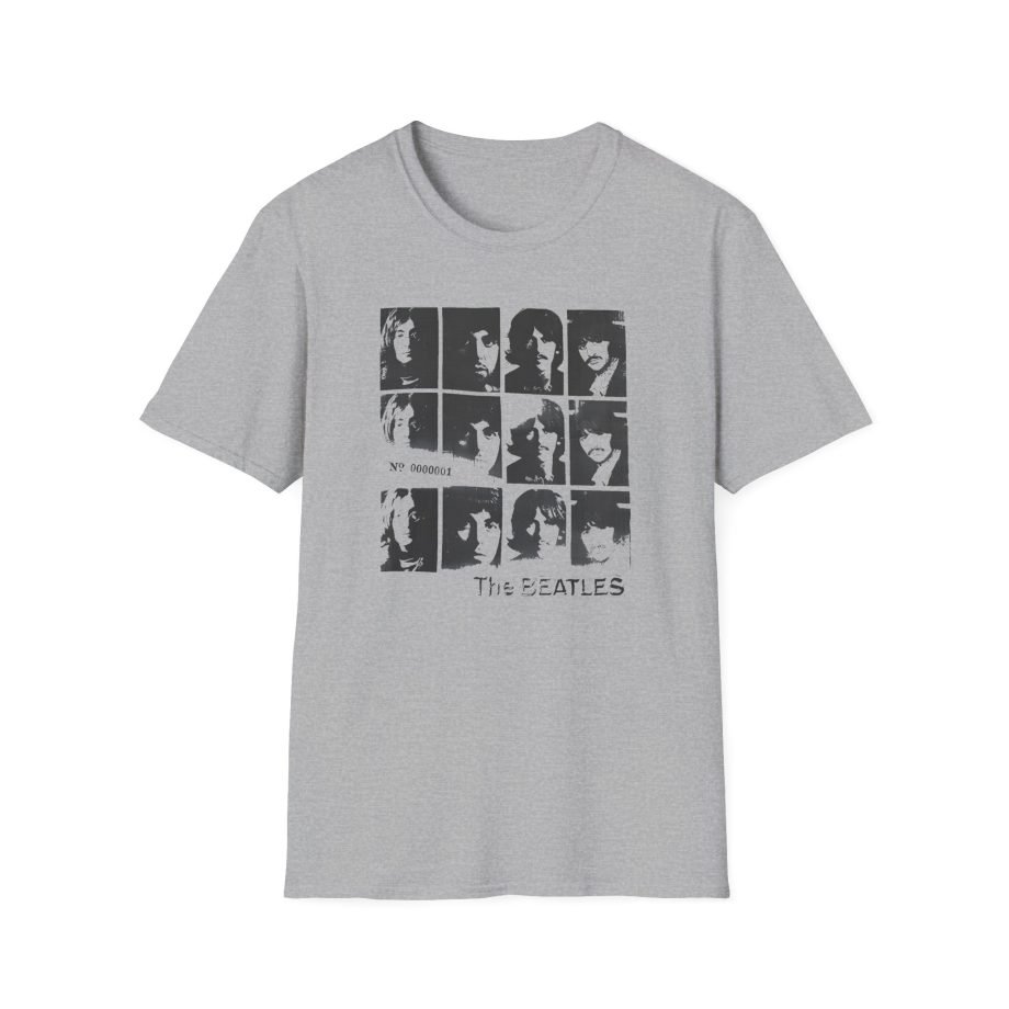 The Beatles Album Distressed Grid Unisex Softstyle T-Shirt